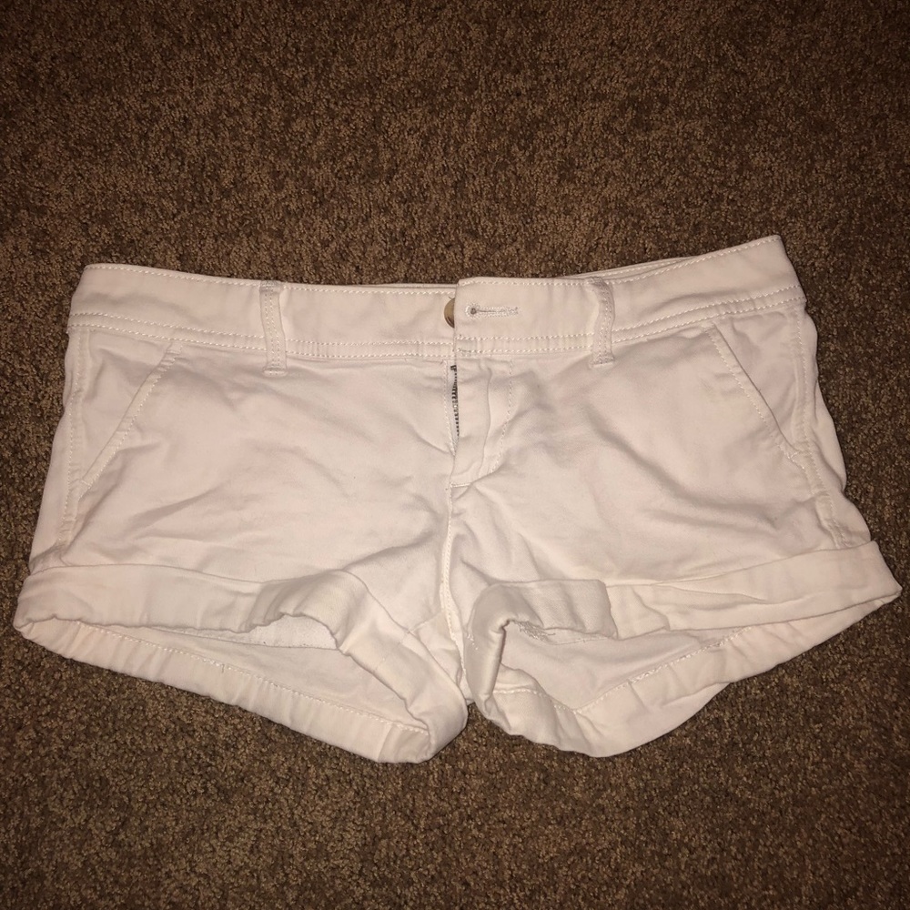 white jean shorts